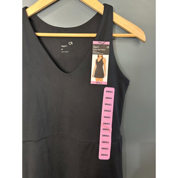 NWT GapFit Black Active Tank Dress S - Picture 2 of 5